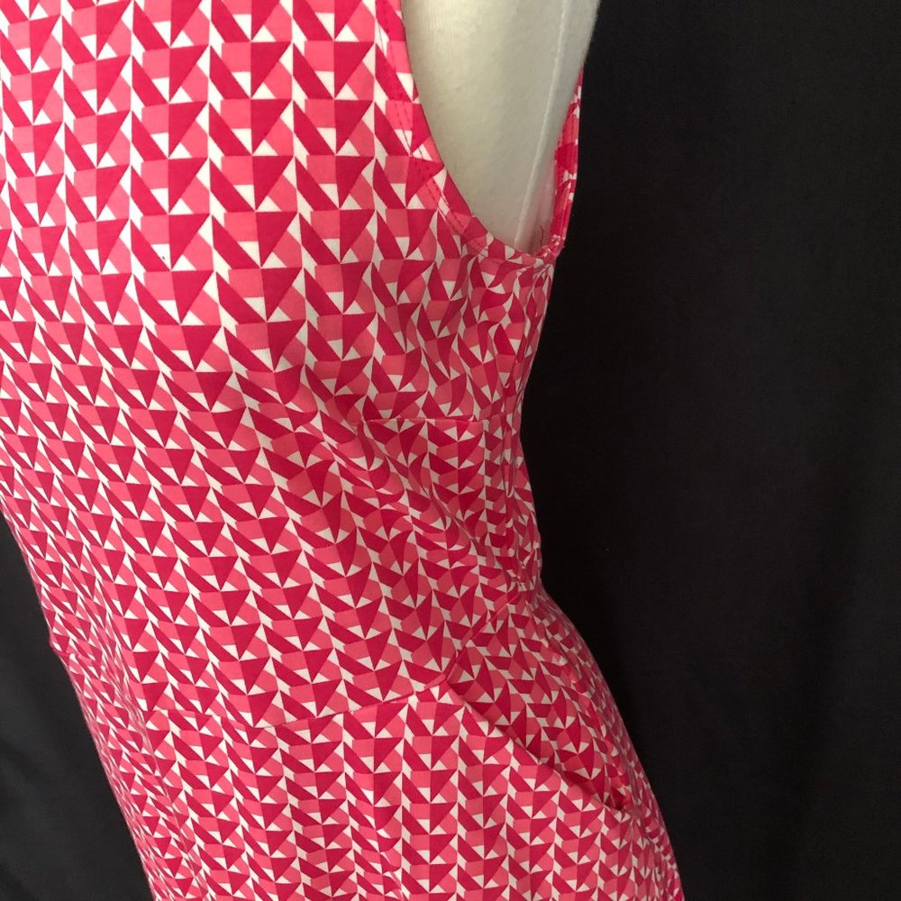 NY&Co. Pink Geometric Knit Dress - Picture 5 of 8